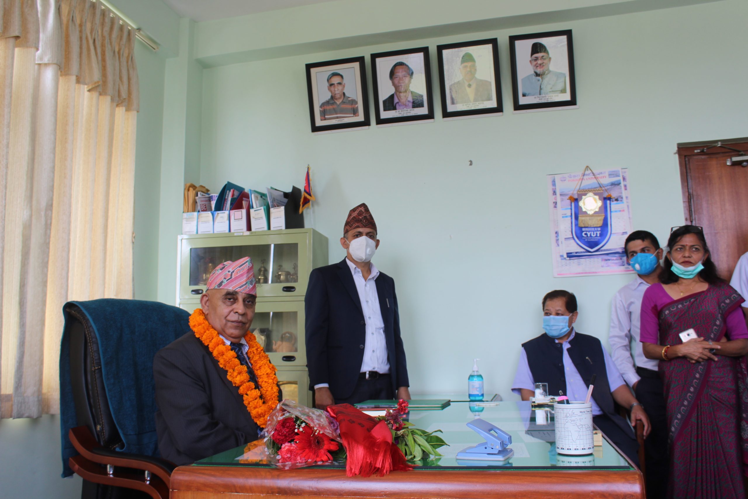 उपकुलपति प्रा.डा. प्रेमनारायण अर्यालद्वारा पदभार ग्रहण