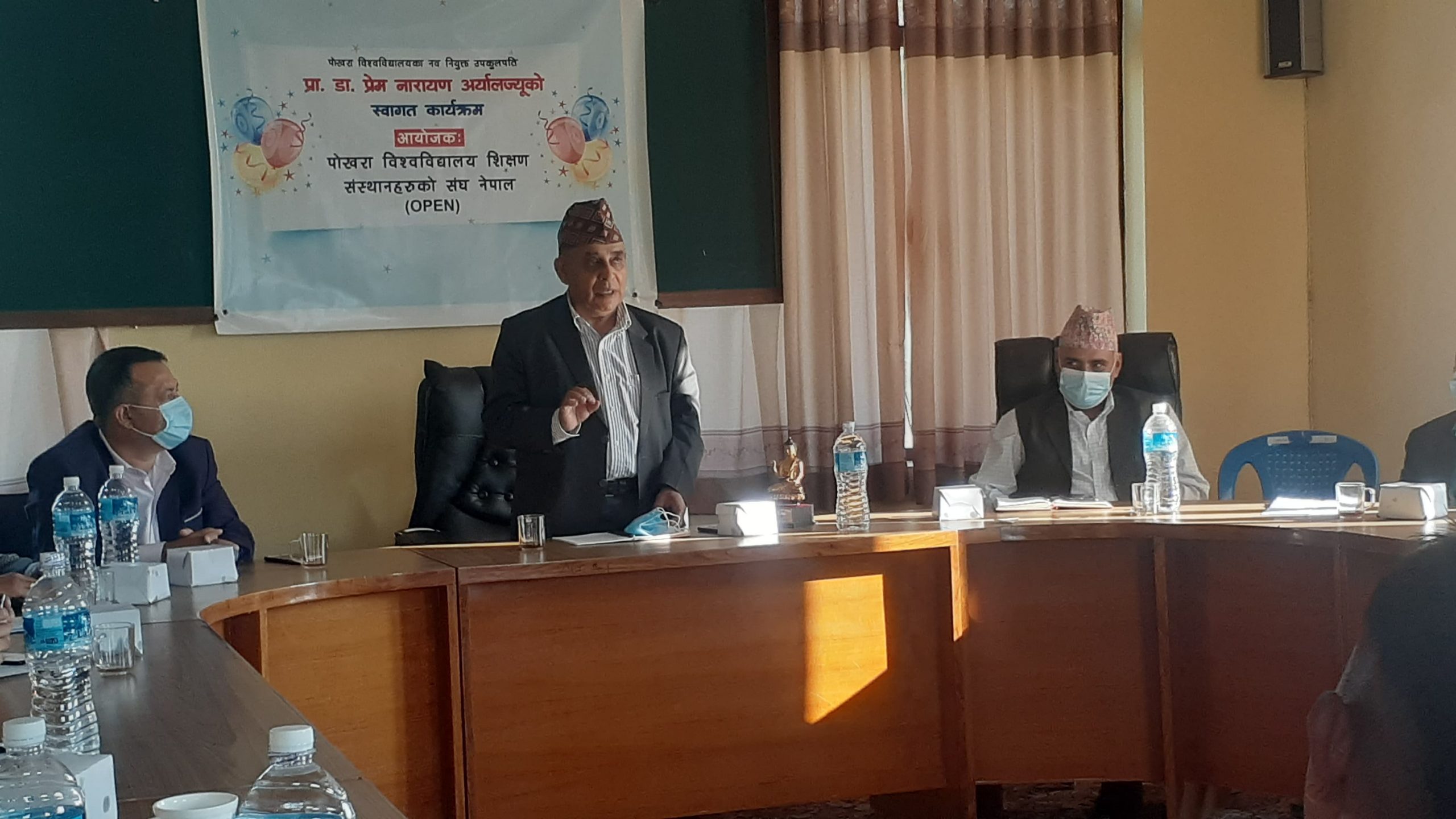 ओपनद्वारा उपकुलपतिलाई स्वागत