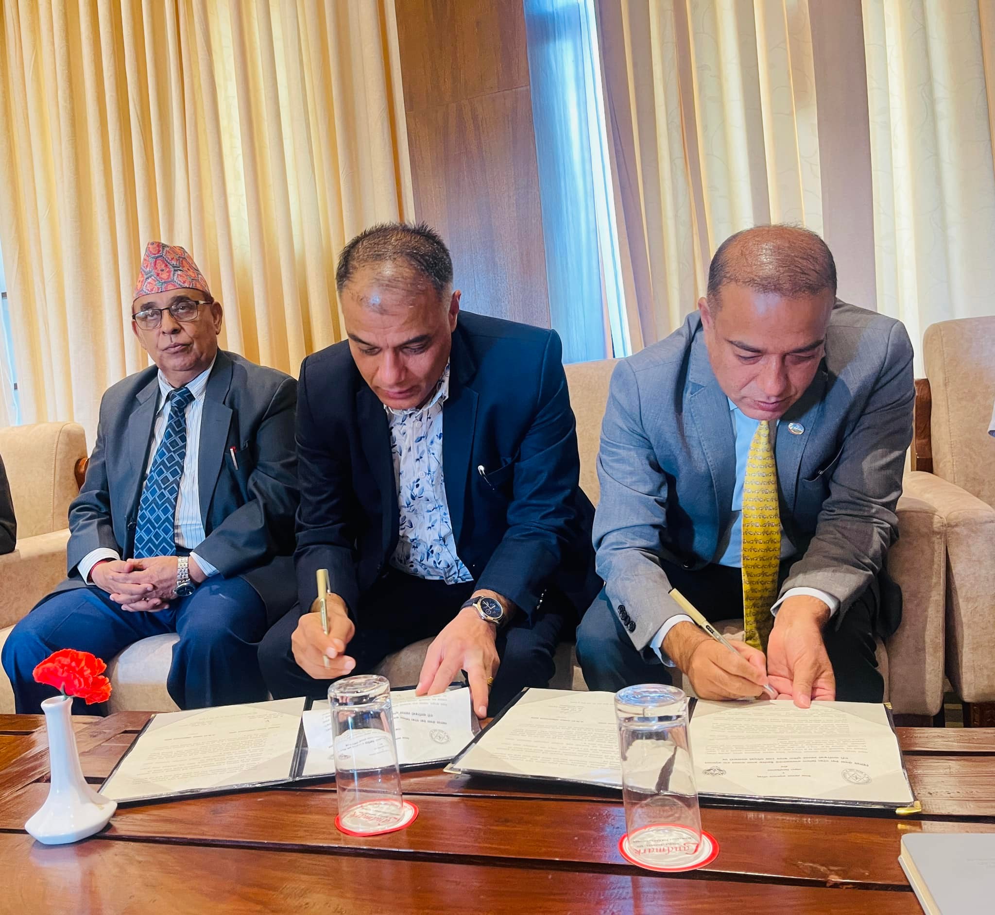 पोखरा विश्वविद्यालय र नेपाल स्वास्थ्य अनुसन्धान परिषद् बीच सम्झौता