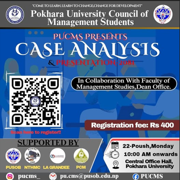 Case Analysis Presentation organized by PUCMS.