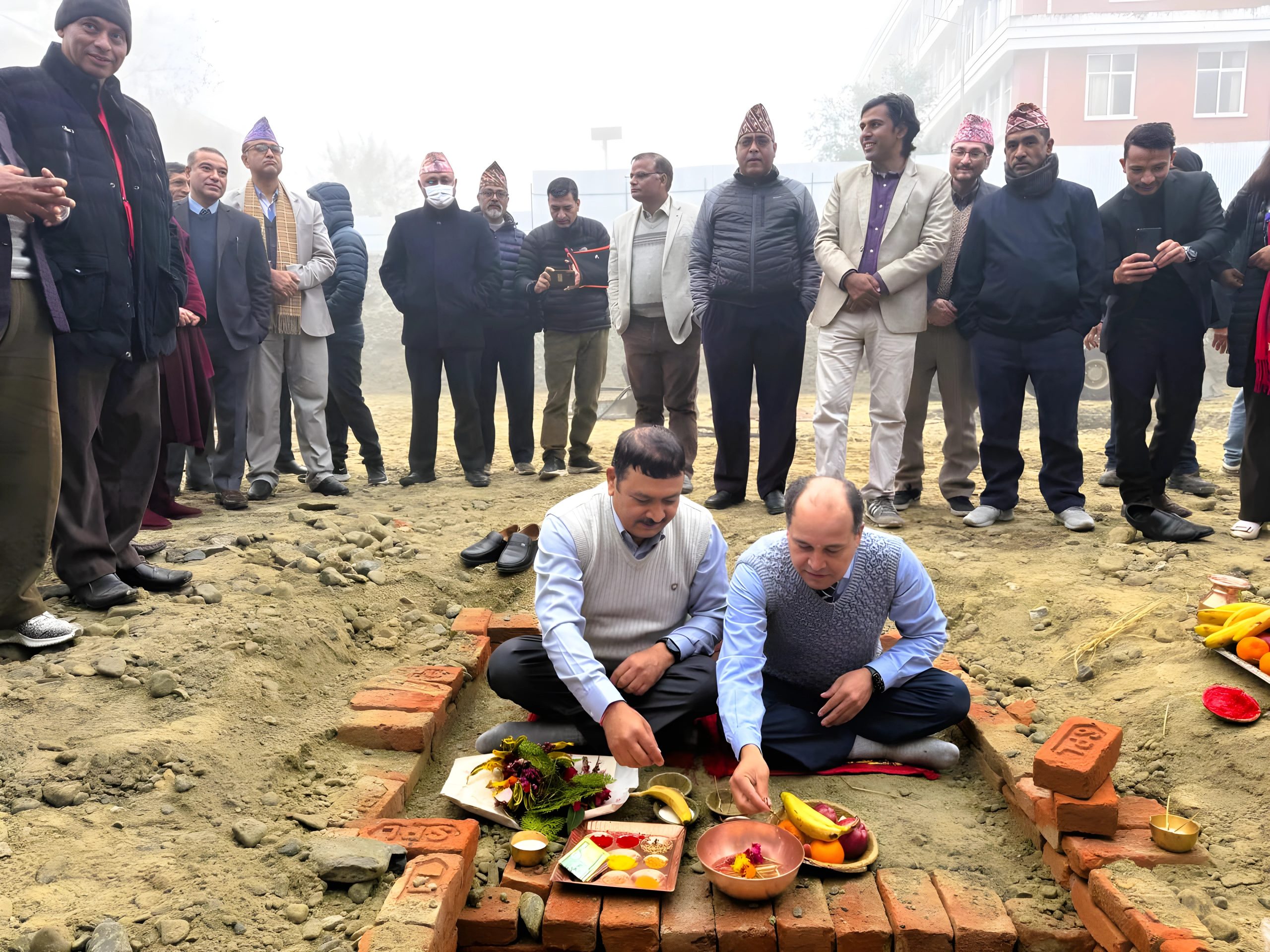 उपकुलपतिद्वारा नयाँ शैक्षिक भवन शिलान्यास