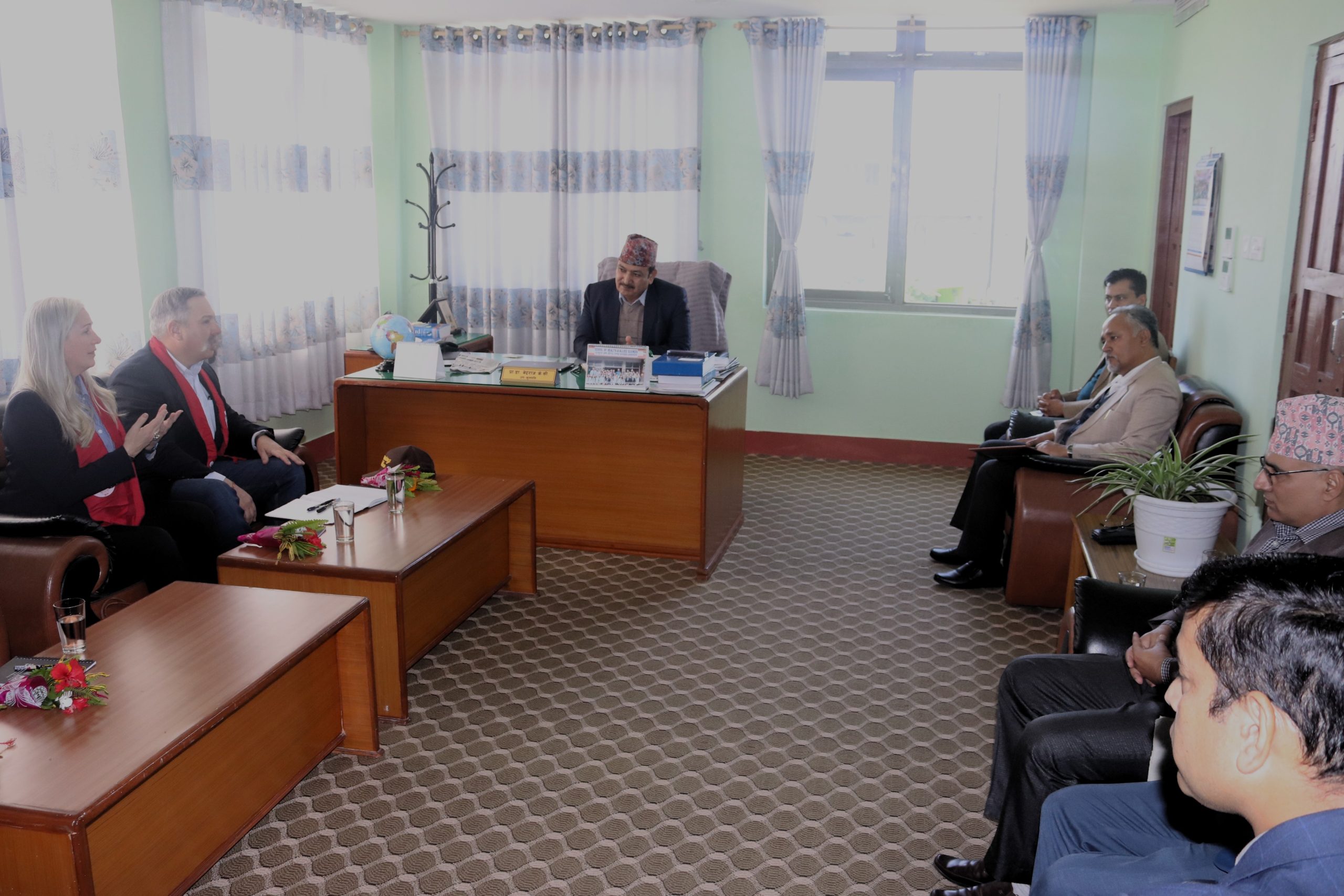 अमेरिकी विश्वविद्यालयका प्रतिनिधिसँग भेटवार्ता सम्पन्न