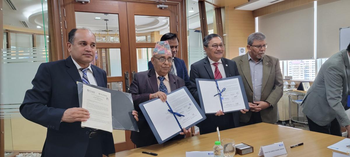 Signing and Exchange of MOU with Open University of Malaysia